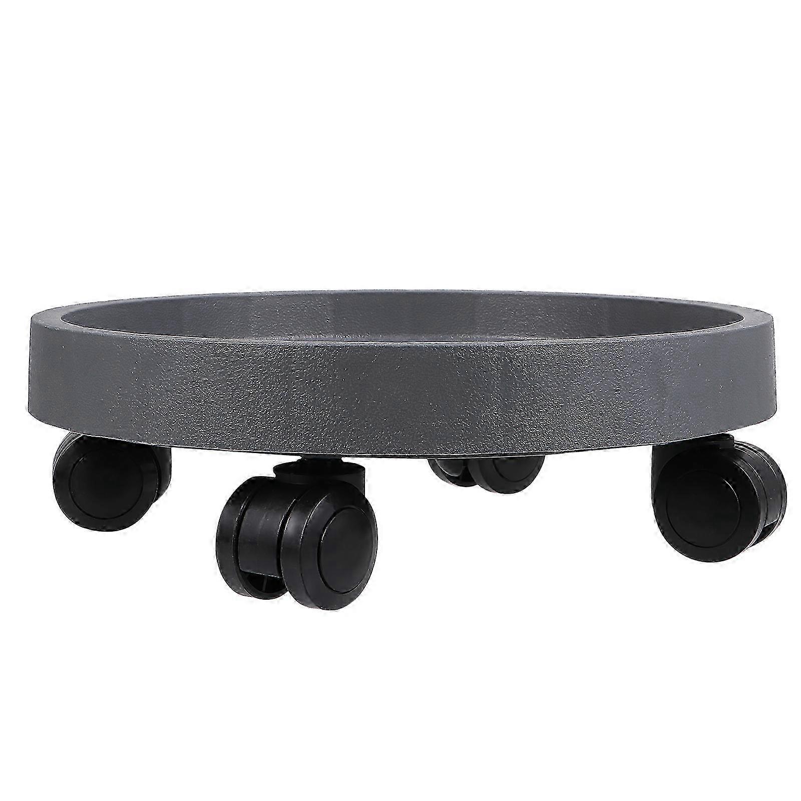 Support de plante roulant robuste - 28x28x9cm Chariot de pot de fleur gris
