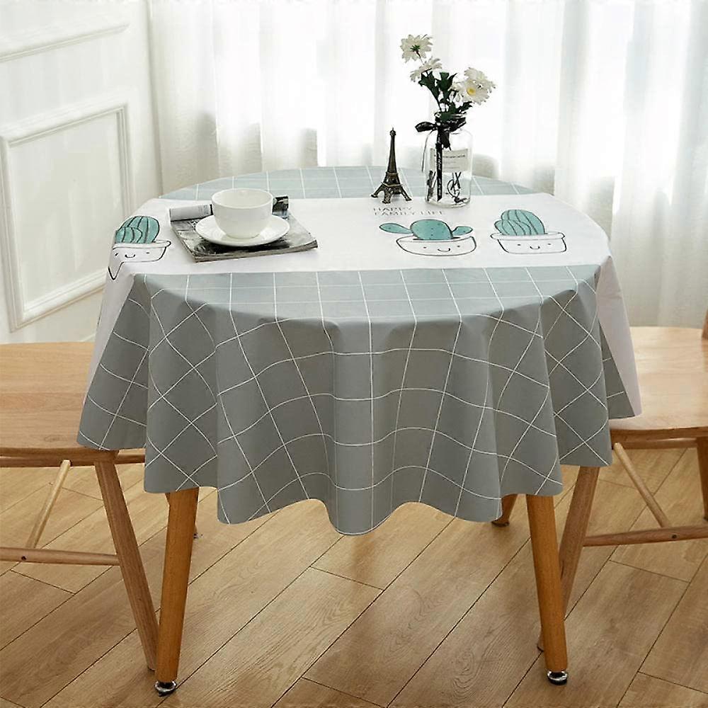 Table linen lotus effect tablecloth PVC solid color rectangular waterrepellent tablecloth gray 120 × 160cm