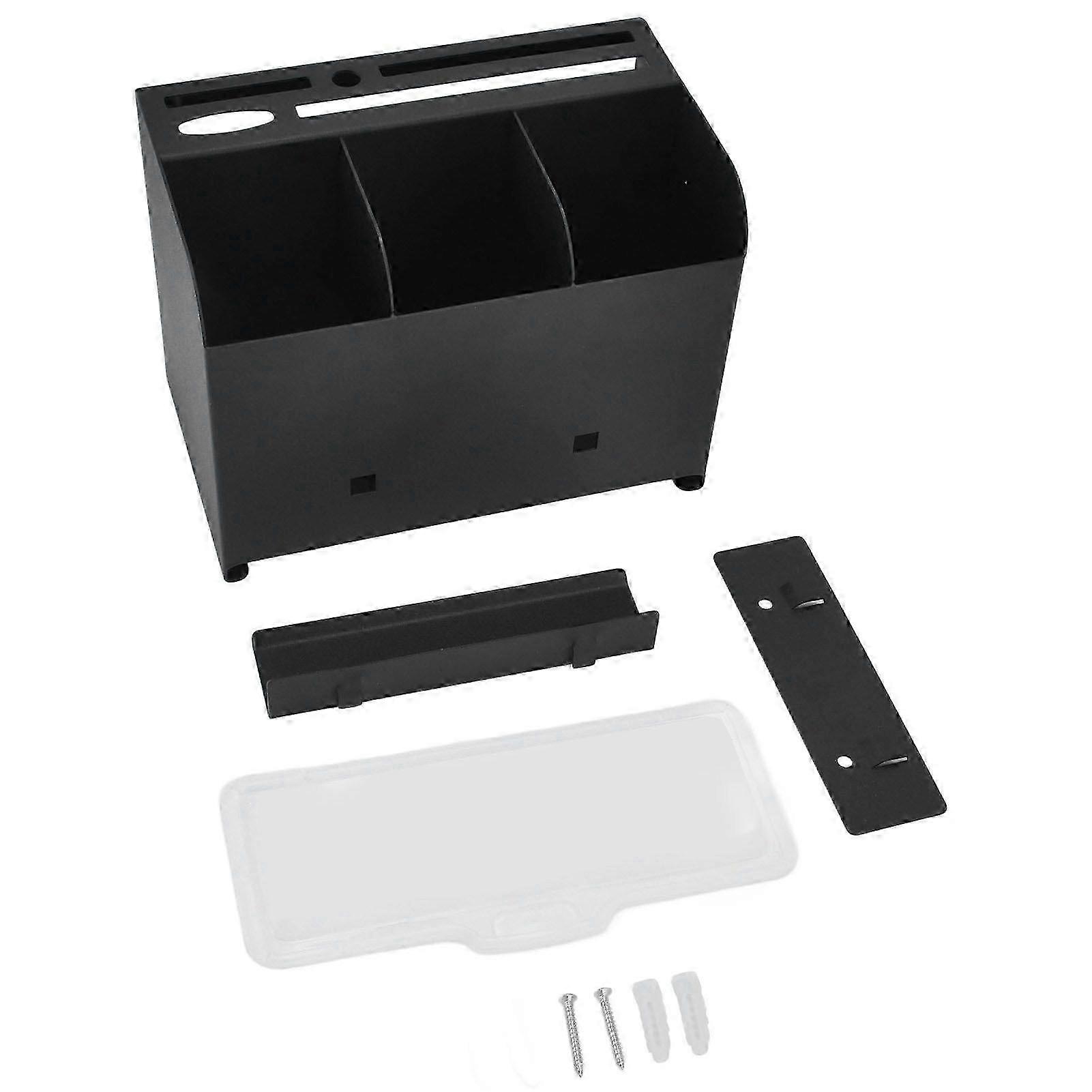 Integrated Wall Mounted Storage Rack for Utensils, Suitable for Various Brands, with 4 Storage Areas for Chopsticks and Cutlery in Stainless