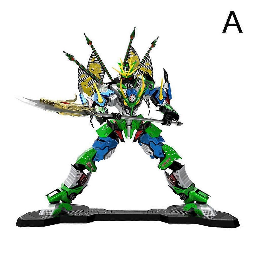 Wusheng Guanyu (A)$Metal Jigsaw Fighter Plane Educational Toy DIY Military Model Gift