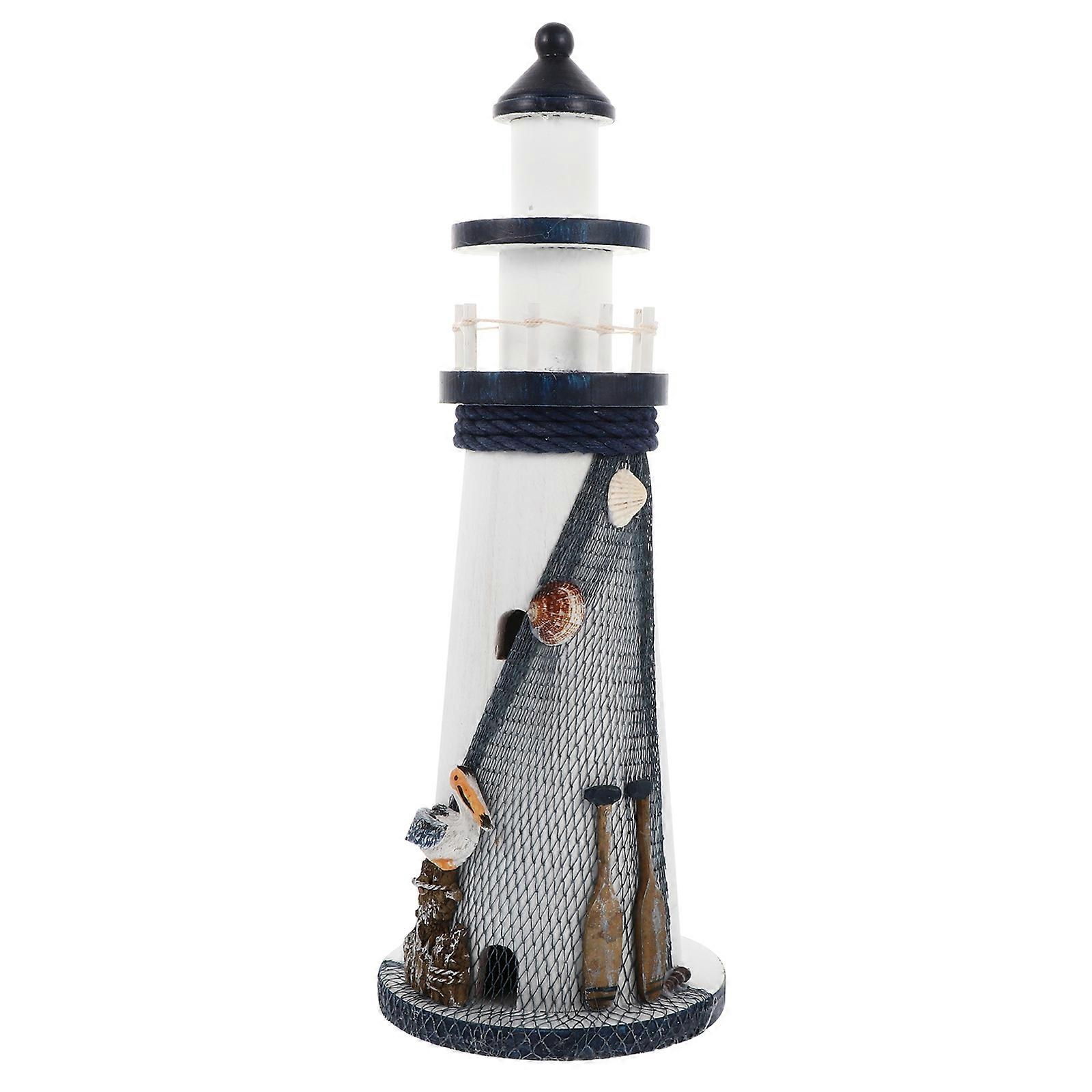 Μεσογειακό στολίδι φάρων κατασκευασμένο από ξύλο ασφαλές φυσικό για το σπίτι διακόσμηση Ποικιλία χρώματος