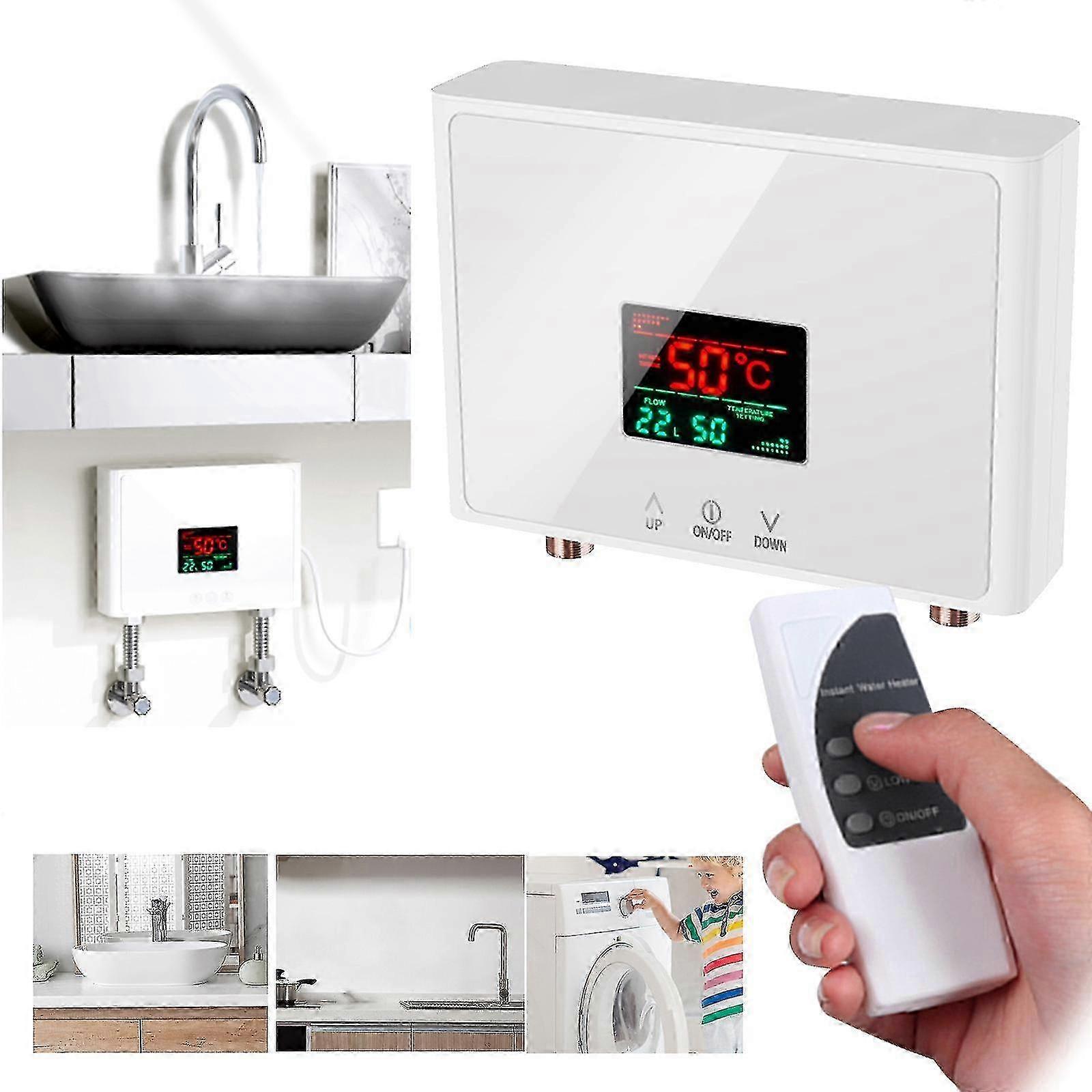 3000W-5000W Lnstant elettrico Mini rubinetto dell'acqua calda riscaldatore istantaneo con display digitale a led Cucina Bagno