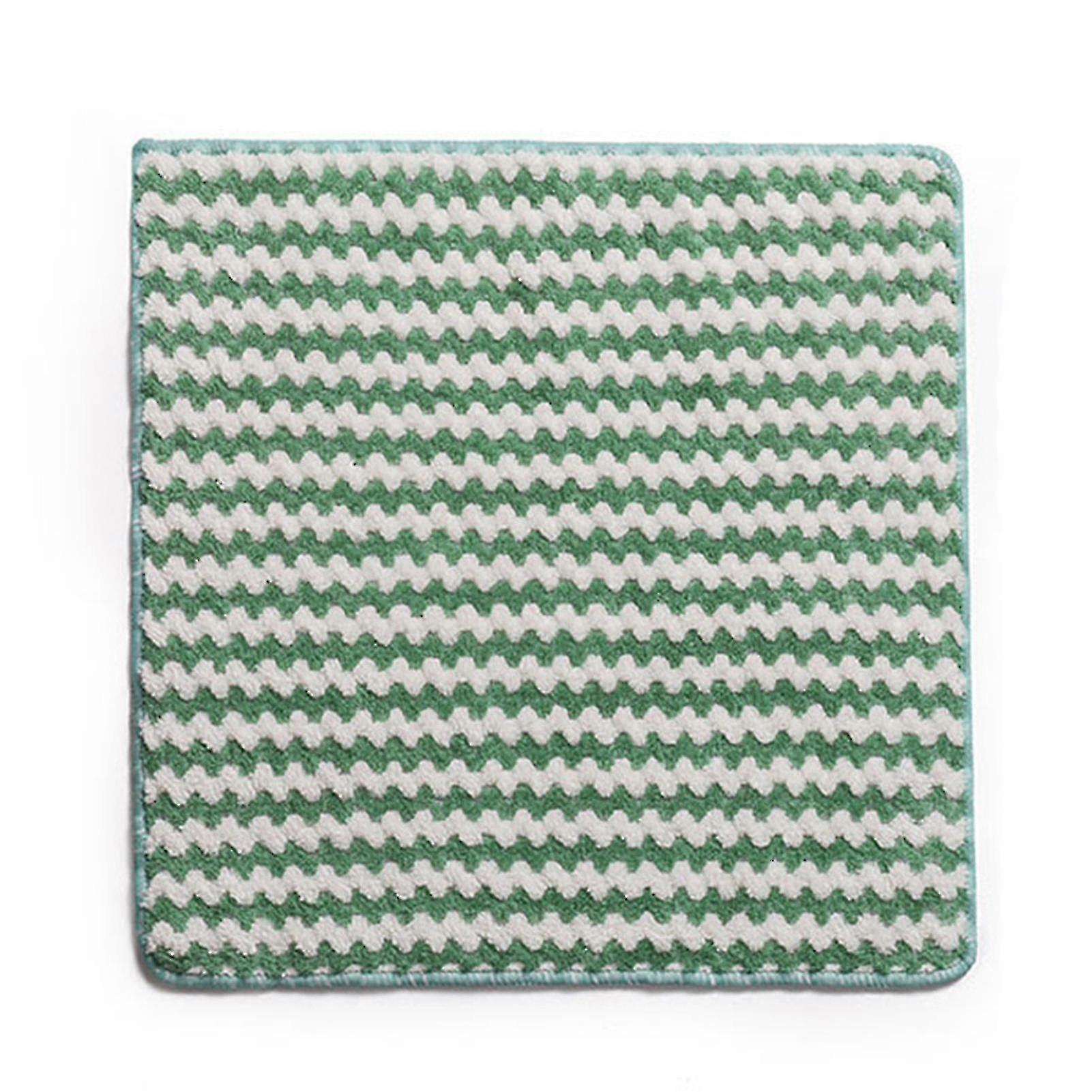 Chiffon de nettoyage en microfibre 25x25cm réutilisable sans traces vert 1pc