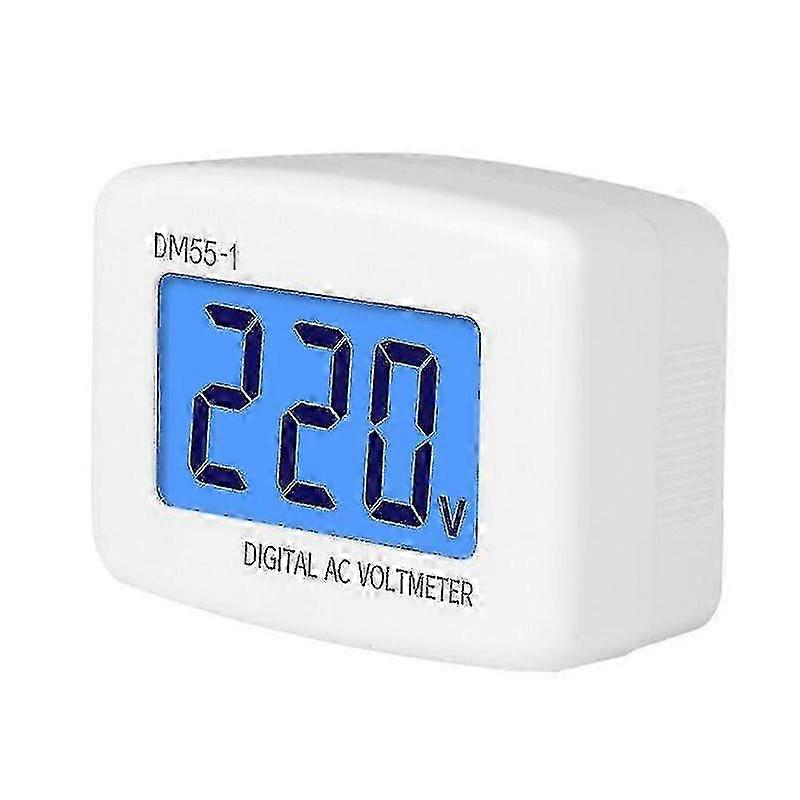 80-300V Digital Voltmeter EU US Plug DM55-1 Socket Voltage Tester LCD Display