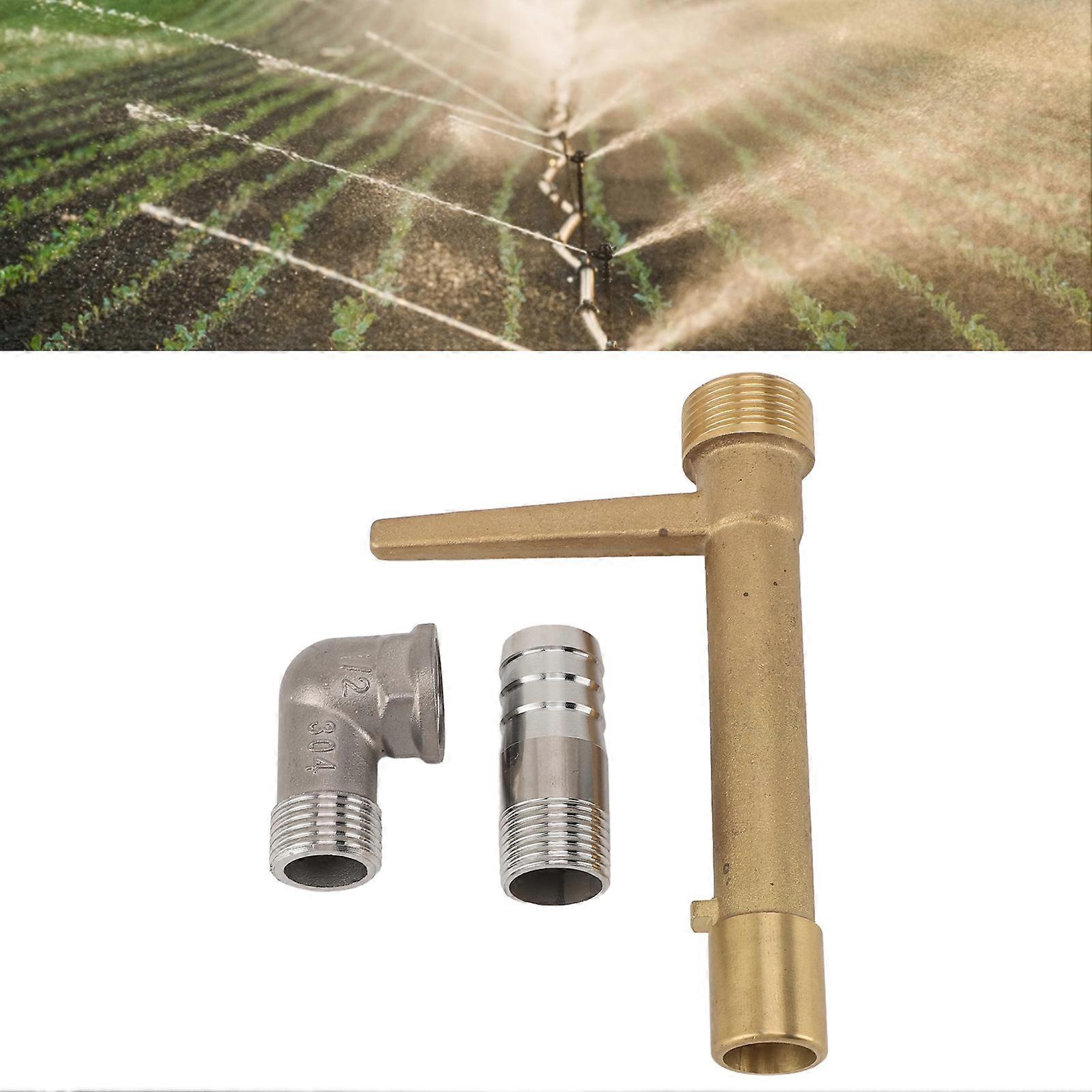 G3 / 4 مفتاح مقرنة سريعة نحاسية صمام الرش مفتاح الفولاذ المقاوم للصدأ سهلة التركيب دائم حديقة مياه سحب صمام مفتاح للري 