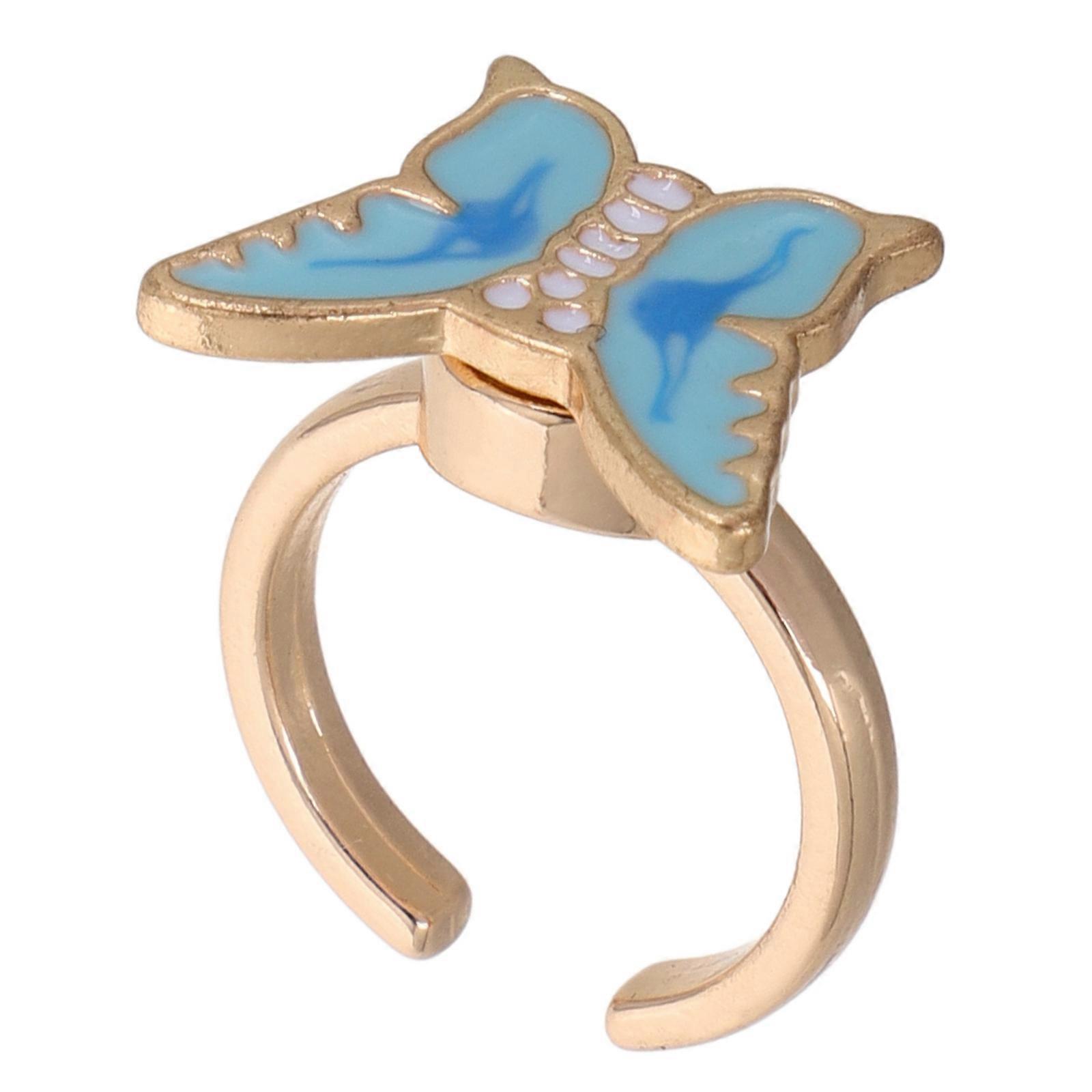 Rotating Fidget Ring, Kids Anti-Stress Toy, Premium Alloy Material