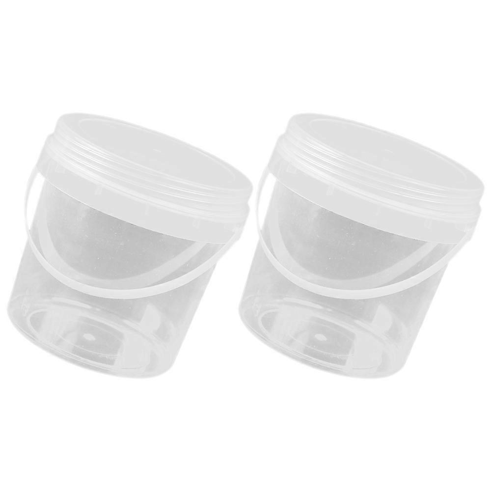 Functional Food Storage , Round Buckets with Lids for Easy Access