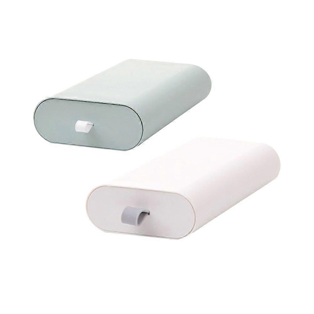 2Pcs Household Desk Drawers Multi-function Drawer Boxes Nail-free Hidden Drawers