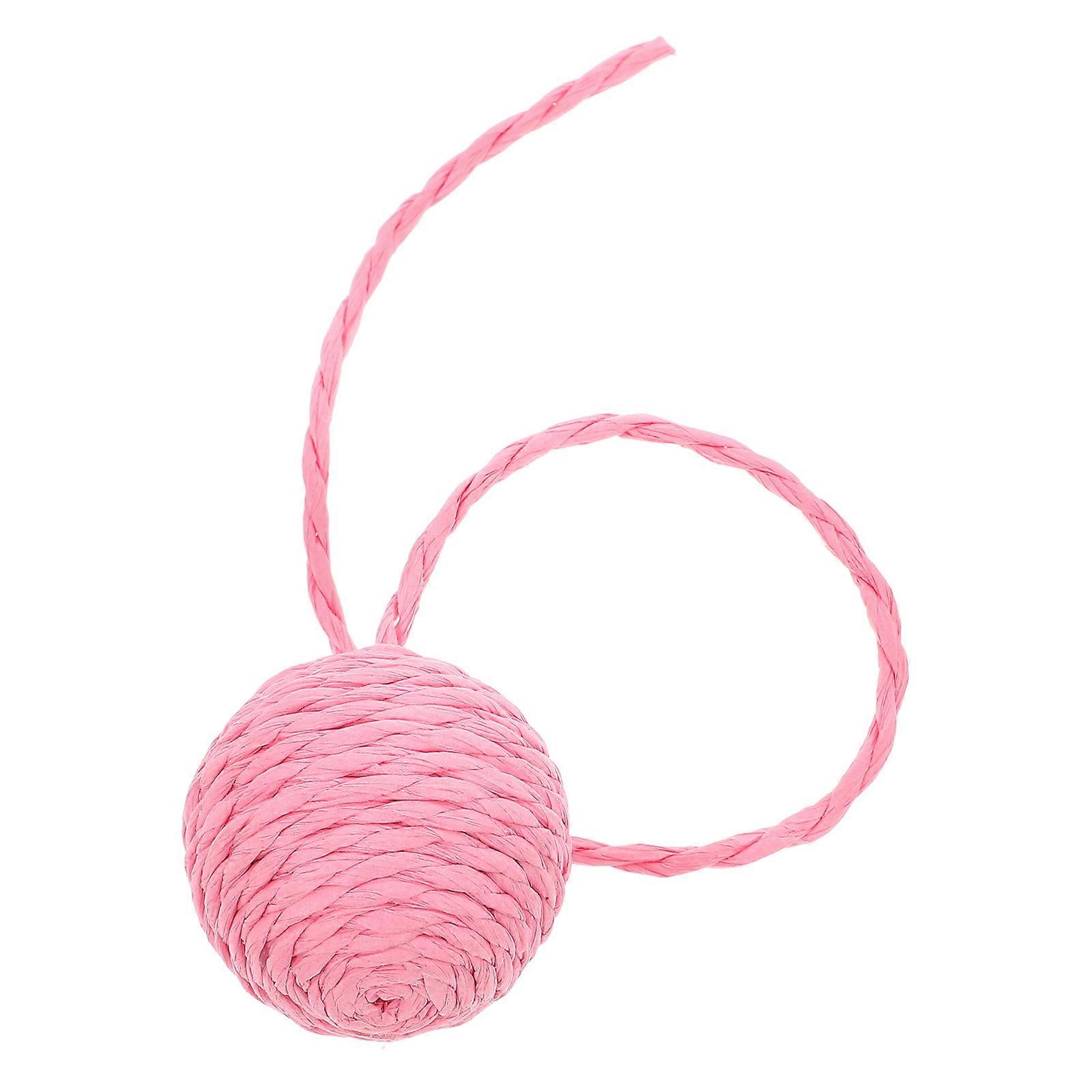 Interactive Cat Balls with Bells & Replaceable Sisal Rope for Cat Scratching Posts – Fun Play for Indoor Cats, Easy Installation