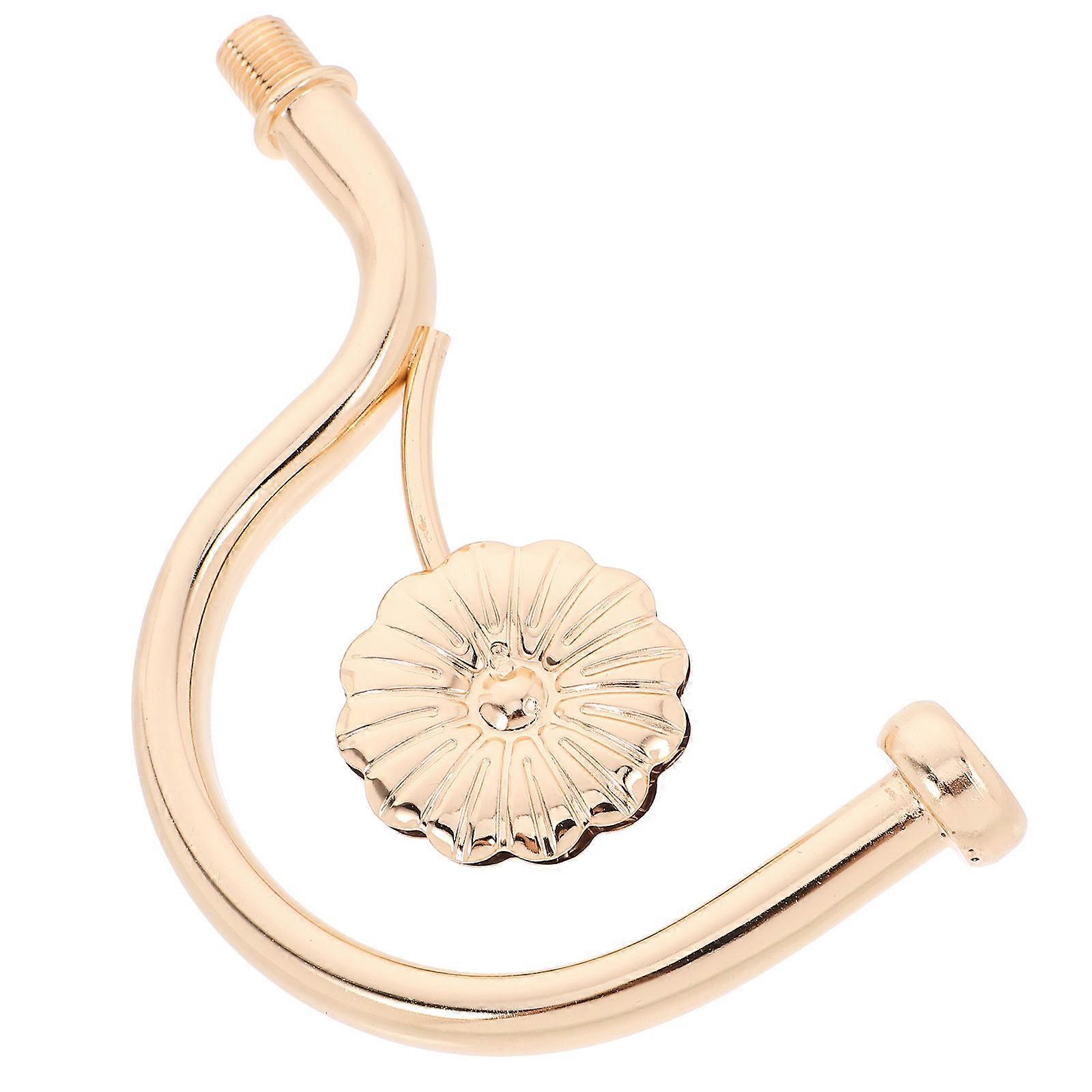 Threaded Extension Rod Curved Lamp Rod Lighting Fixture Part Wall Lamps Home Decoration Golden 1Pcs