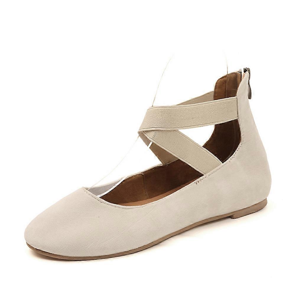 Women鈥檚 Flats Breathable Loafers Flat Sole 39EU For Everyday Use And Special Occasions Beige 1 Pair