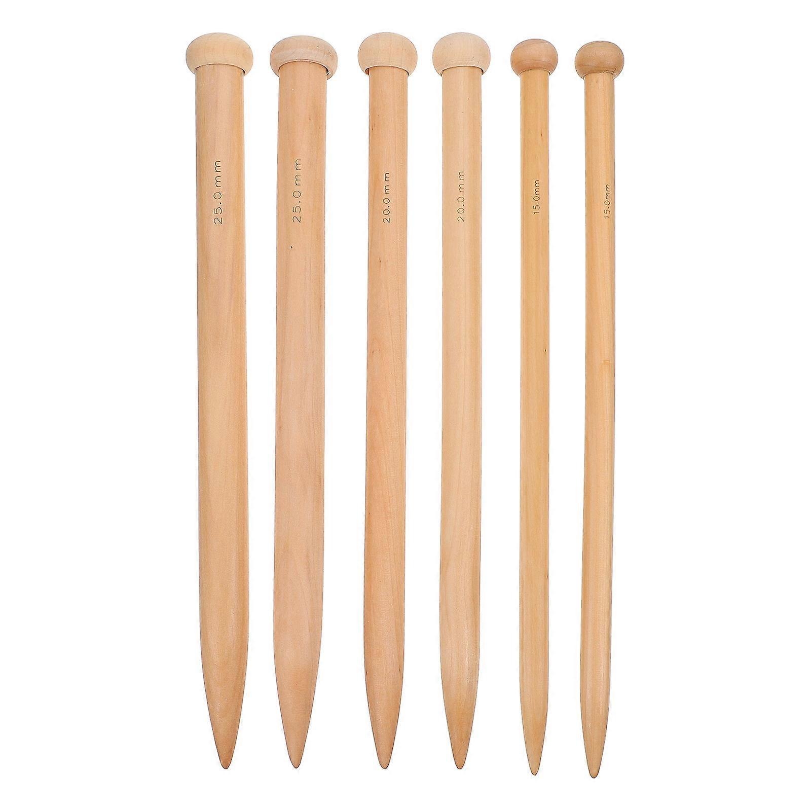 Crochet Needles Knitting Needles Set DIY Handmade Weaving Handmade Knitters 3 Pairs