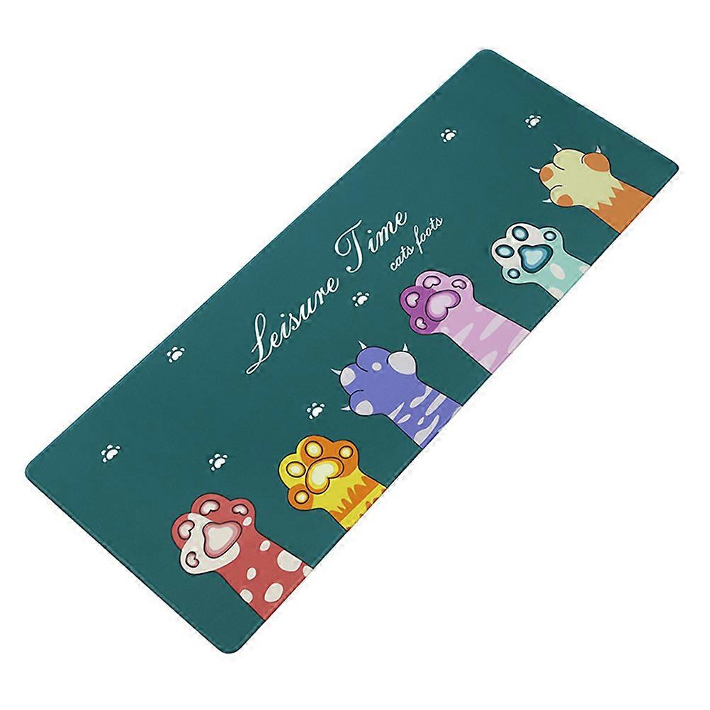 Computer Mouse Pad Anti-Slip Desktop Gaming Mouse Mat Dark Green 1Set