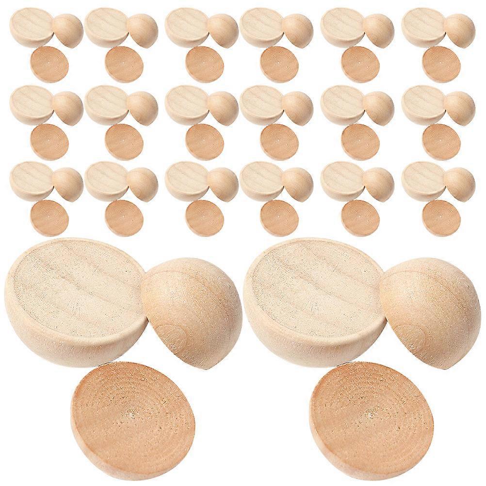 Half Craft Beads Unfinished Half Round Balls Garland Making Diy Enthusiasts 20mm Khaki 150Pack