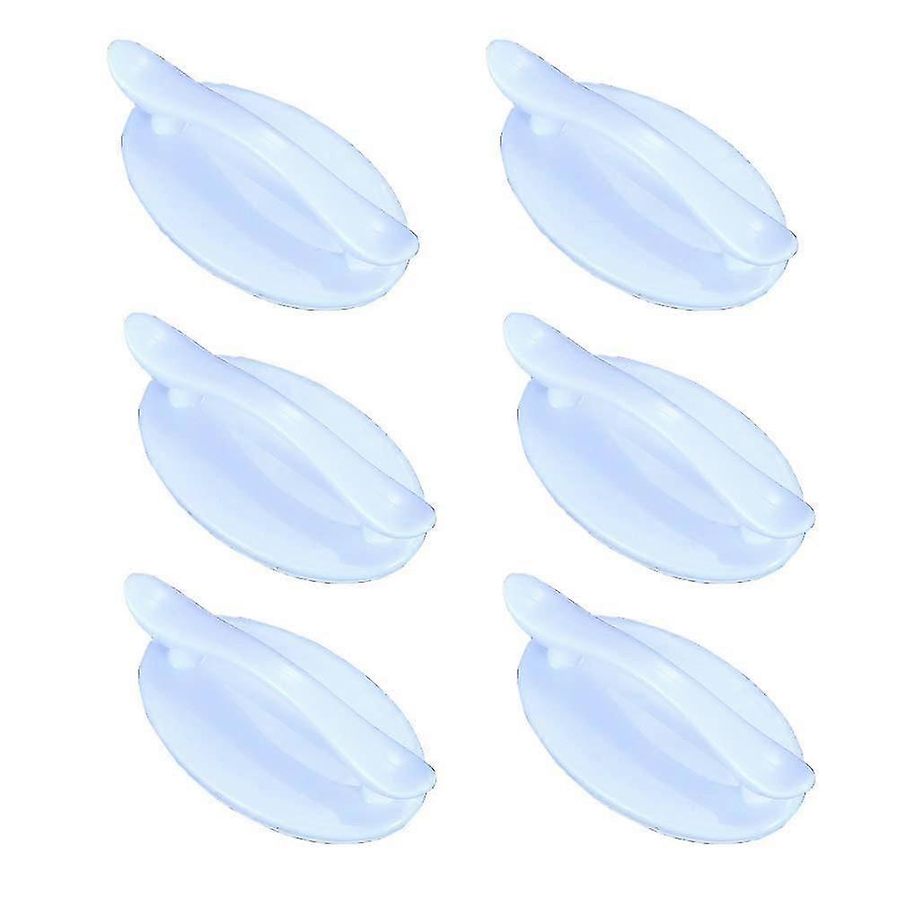 Self Adhesive Window Handle, 6 Pieces Self Adhesive Auxiliary Handle, Auxiliary Drawer Handle, Self Adhesive Handle, for Doors and Windows, Cupboards,
