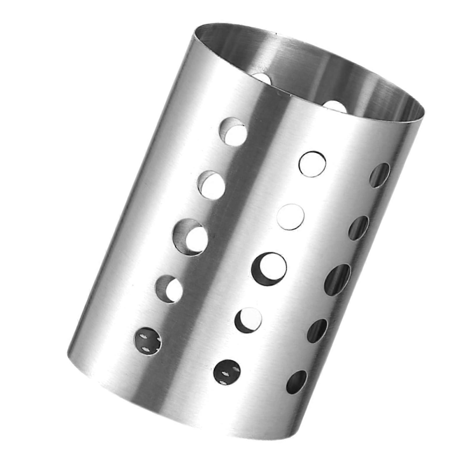 Stainless Steel Chopstick Utensil Holder with Large Capacity for Forks, Spoons, Straws, and Cutlery Storage