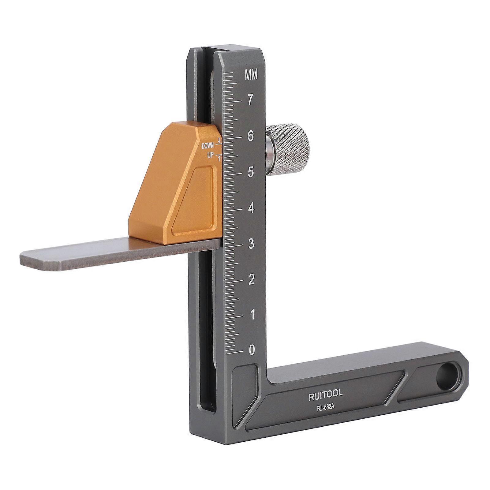 Woodworking Height Gauge Metric Adjustable Depth Gauge Table Saw Height Measuring Tool