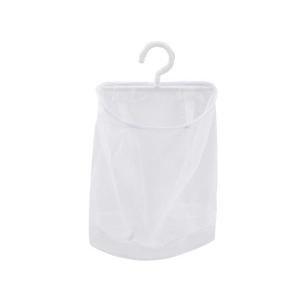 Laundry Storage Net With Handle, Multipurpose Mesh Organizer For Fruits And Vegetables, Small Items, Door Mounted No Hook