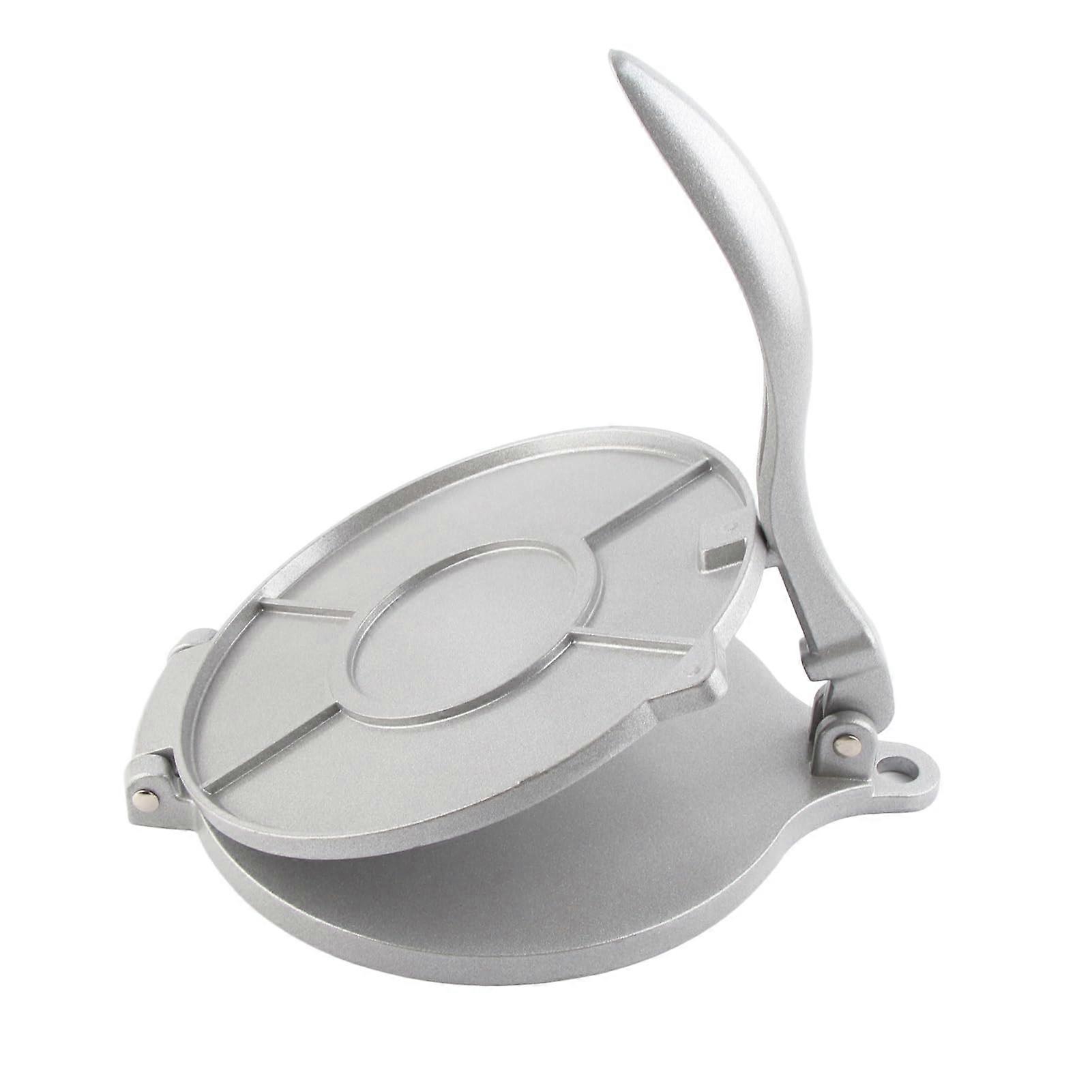 Tortilla Press, 20 cm Aluminium Alloy with Curved Handle for Tortillera, Chapati
