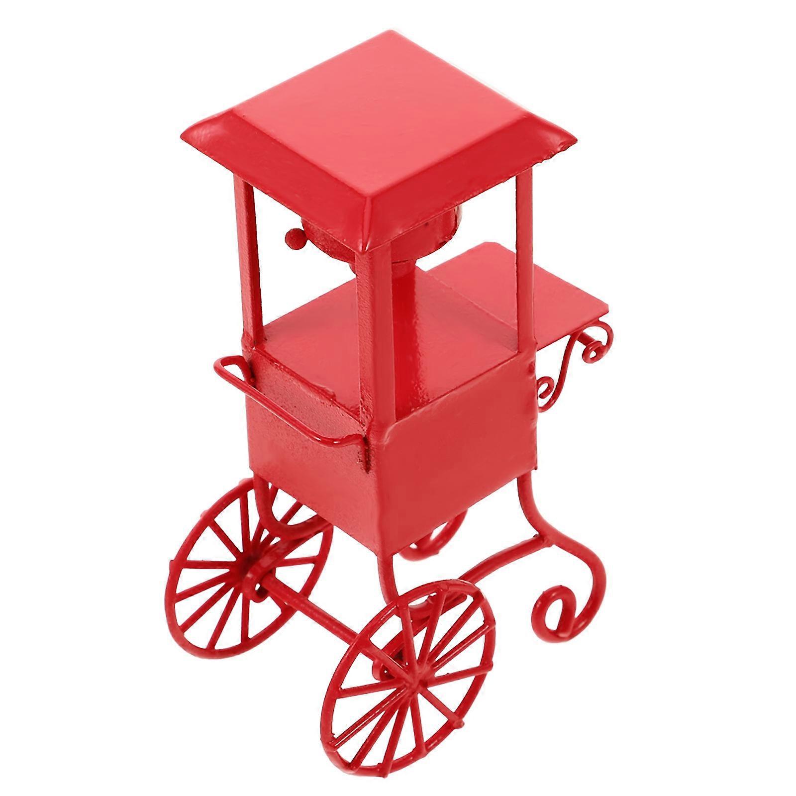 Mini Popcorn Machine Movie Theater Popcorn Machine Standing Popcorn Machine For Birthday Party Red 1Pcs