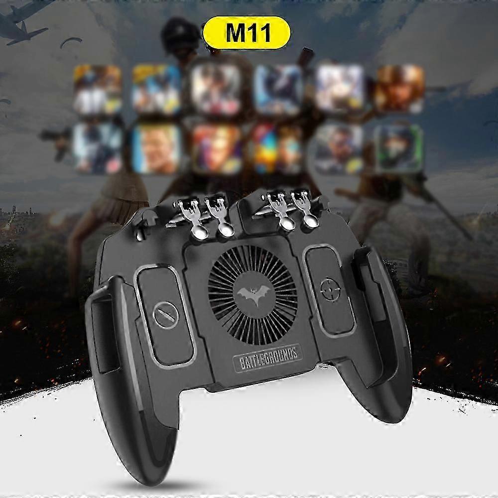 6 Finger Gamepad Handy Schießen Gaming Button Trigger Gamepad mit Lüfter für PUBG Game Controller Joystick