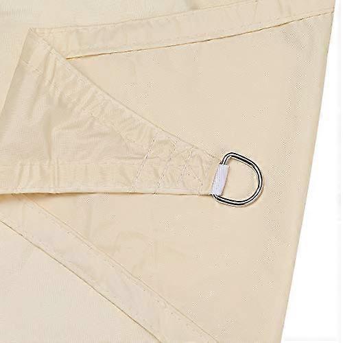 Waterproof triangular sunshade, garden, terrace, party, UV protection, triangular design, 3 x 4 x 5 m, offwhite offwhite 3x4x5m