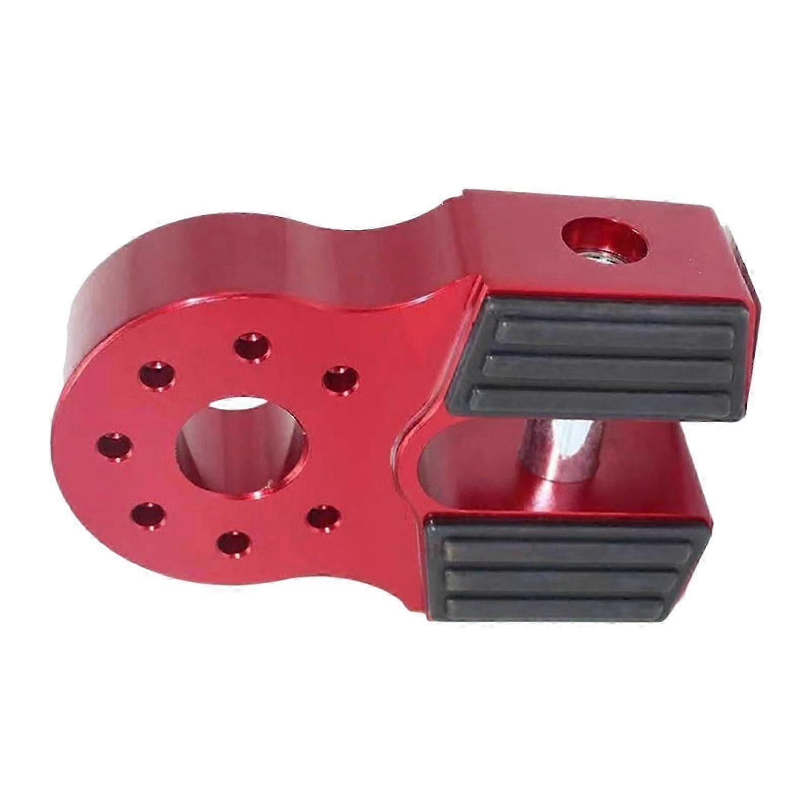 Generic Winch Shackle Mount Aluminum Towing Hook Mount for ATV Cars SUV Red