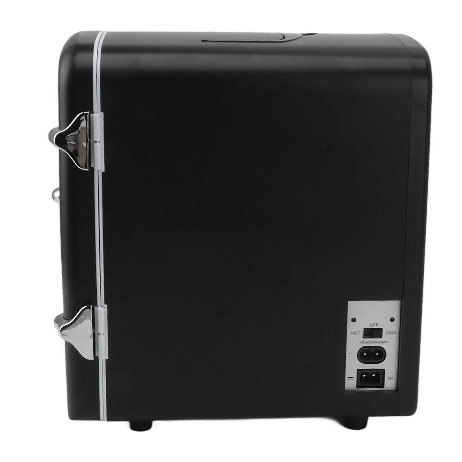 Mini Fridge 36W 4L 6cans Capacity Portable Travel Car Refrigerator Cooler and Warmer Low Noise with DC12V Car Adapter for Skincare Snacks