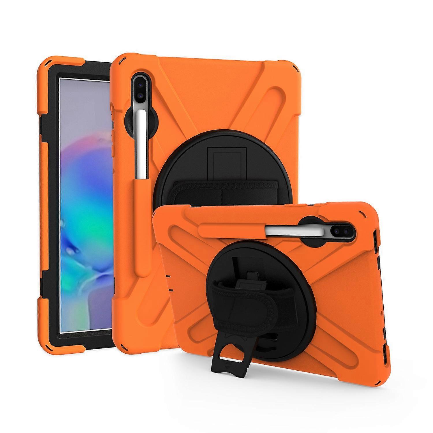 X-Shape Combo Case with Hand Strap Kickstand for Samsung Galaxy Tab S6 SM-T860 (Wi-Fi)/T865 (LTE)