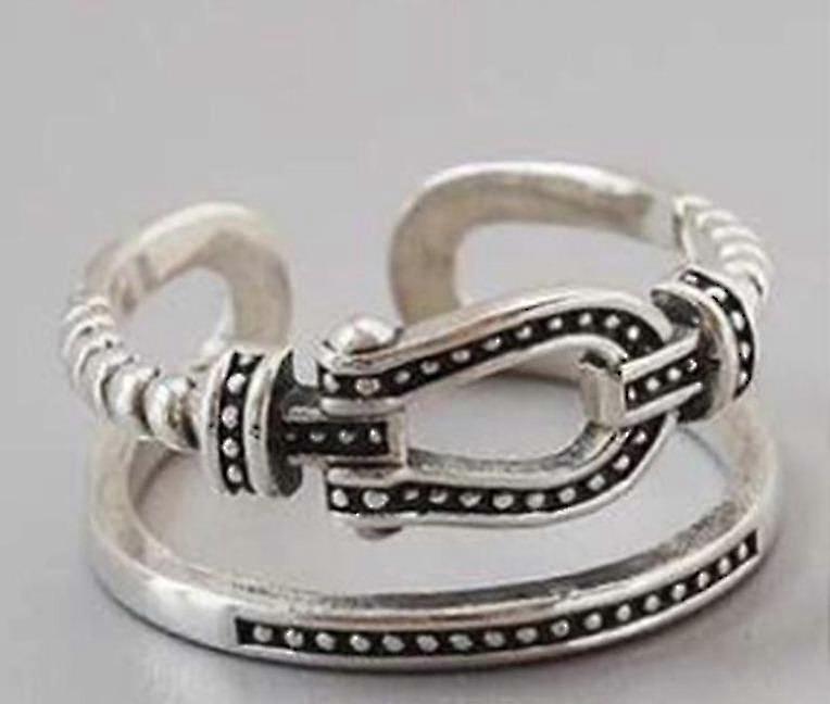 Sterling Silver Vintage Geometric Opening Rings