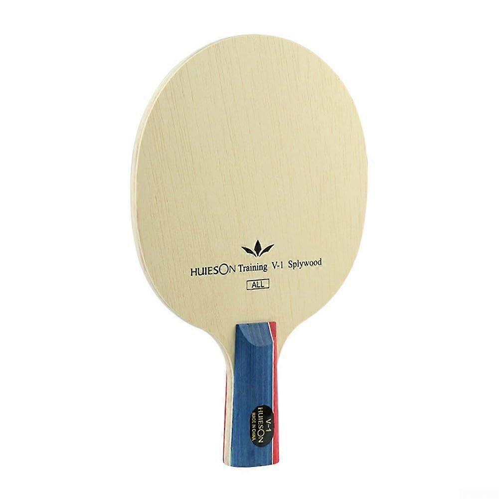 Lightweight Table Tennis Paddle with Long Handle, 5 Ply Wooden Blade, Kurz Grip, Ideal for Advanced Players