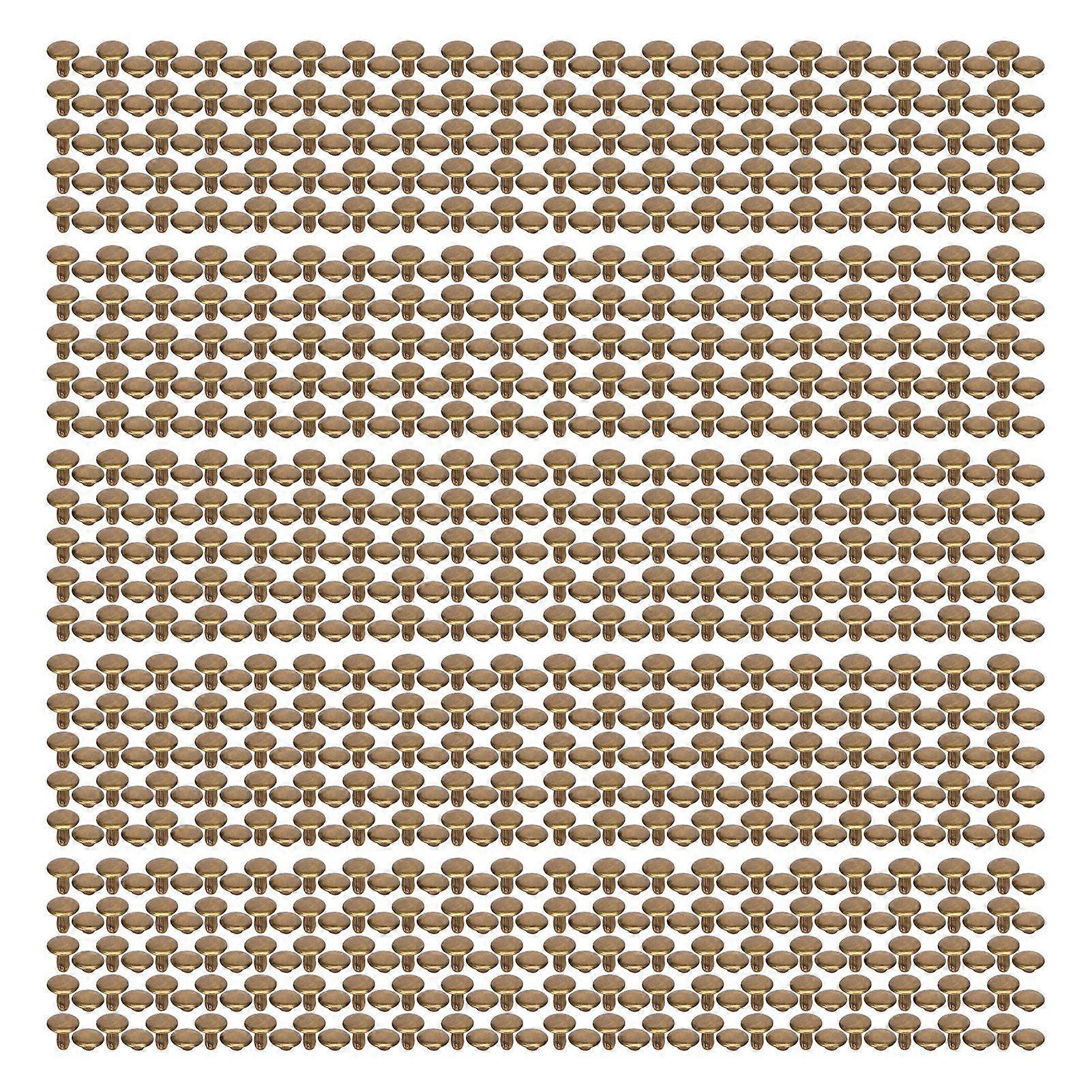 2025 Latest Model  500 Sets Leather Rivets 8x8mm Electroplating Process High