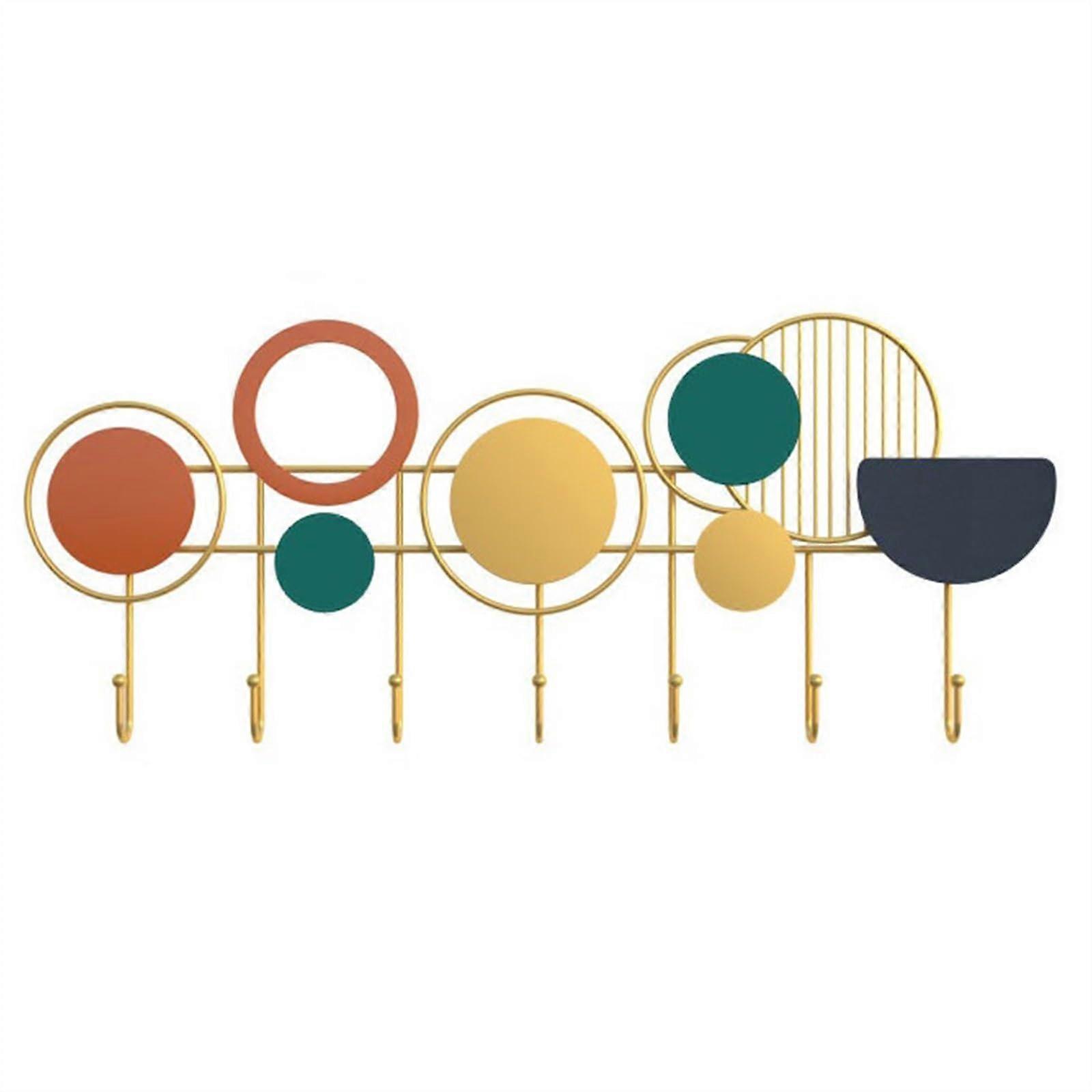 Decorative Wall Coat Rack with Hooks for Hanging Clothes, One Colour L, Space-Saving Design