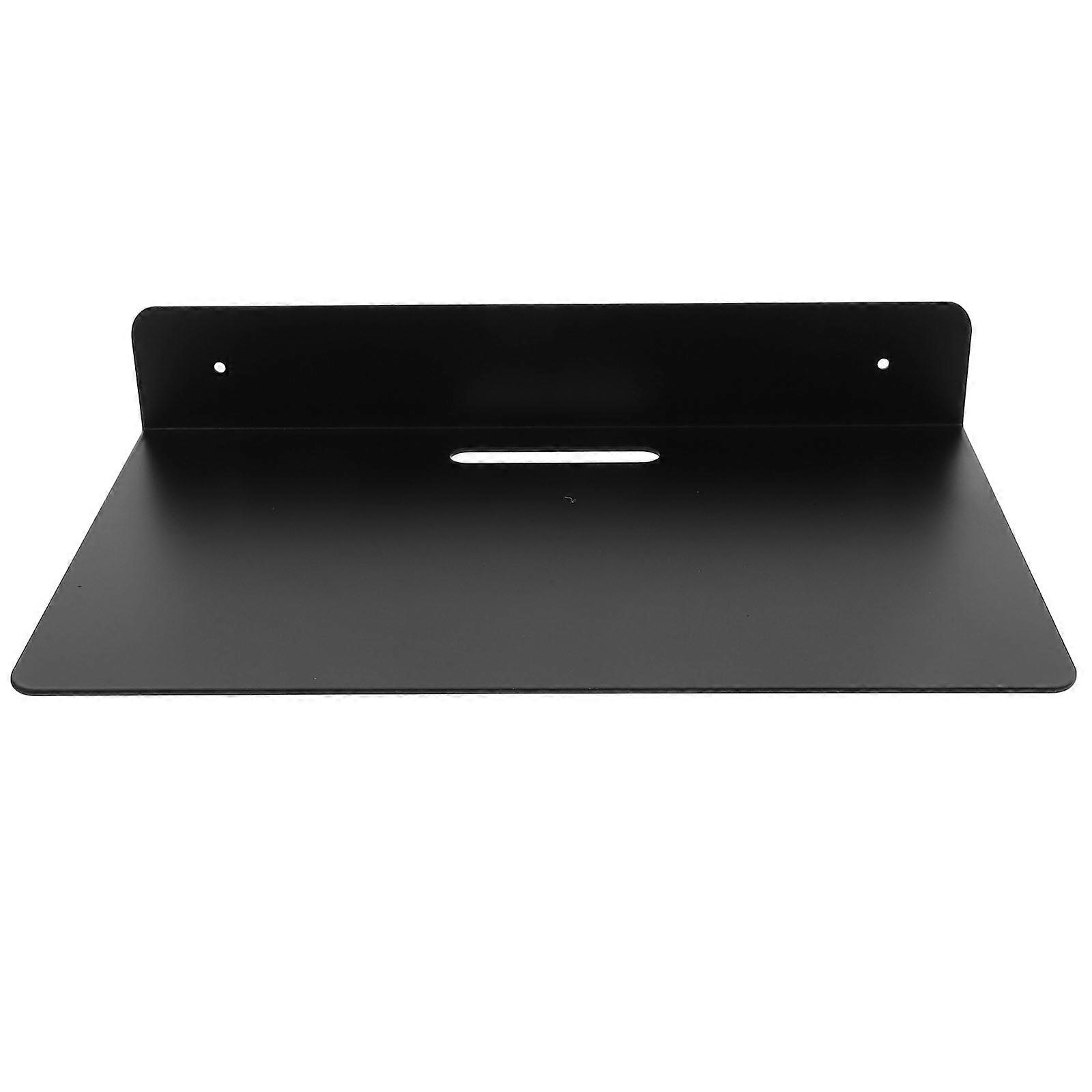 Compact Projector Shelf Wall Mount Router Bracket for Electronic Devices Black Color 32.00X20.00X5.00CM Carbon Steel 1Pack