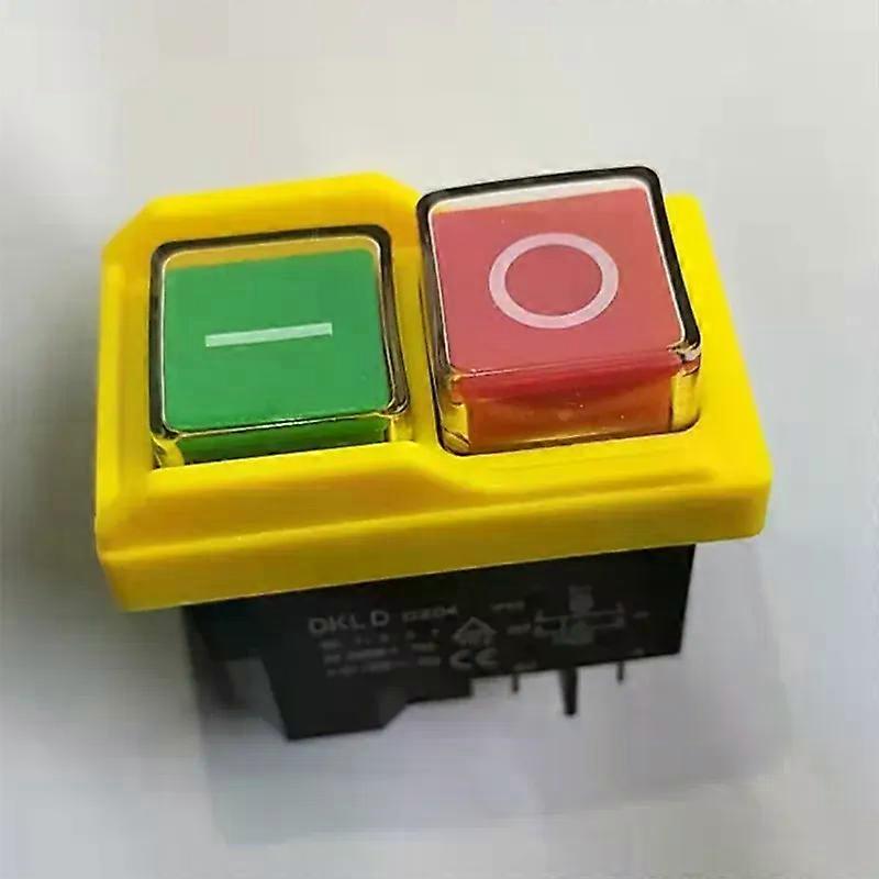 DKLD DZ04 4 Pins Waterproof Electromagnetic Push Button Switches ON OFF Start Stop Switch for Grinding Machine 250VAC 8(6)A