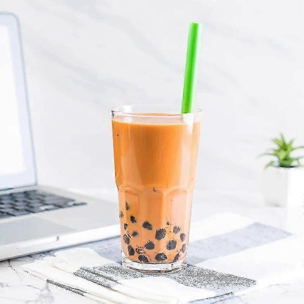 100/500/1000pcs 10.3in Jumbo Straws Smoothie Straws Milkshake Straws Extra Wide Extra Long Assorted Bright C