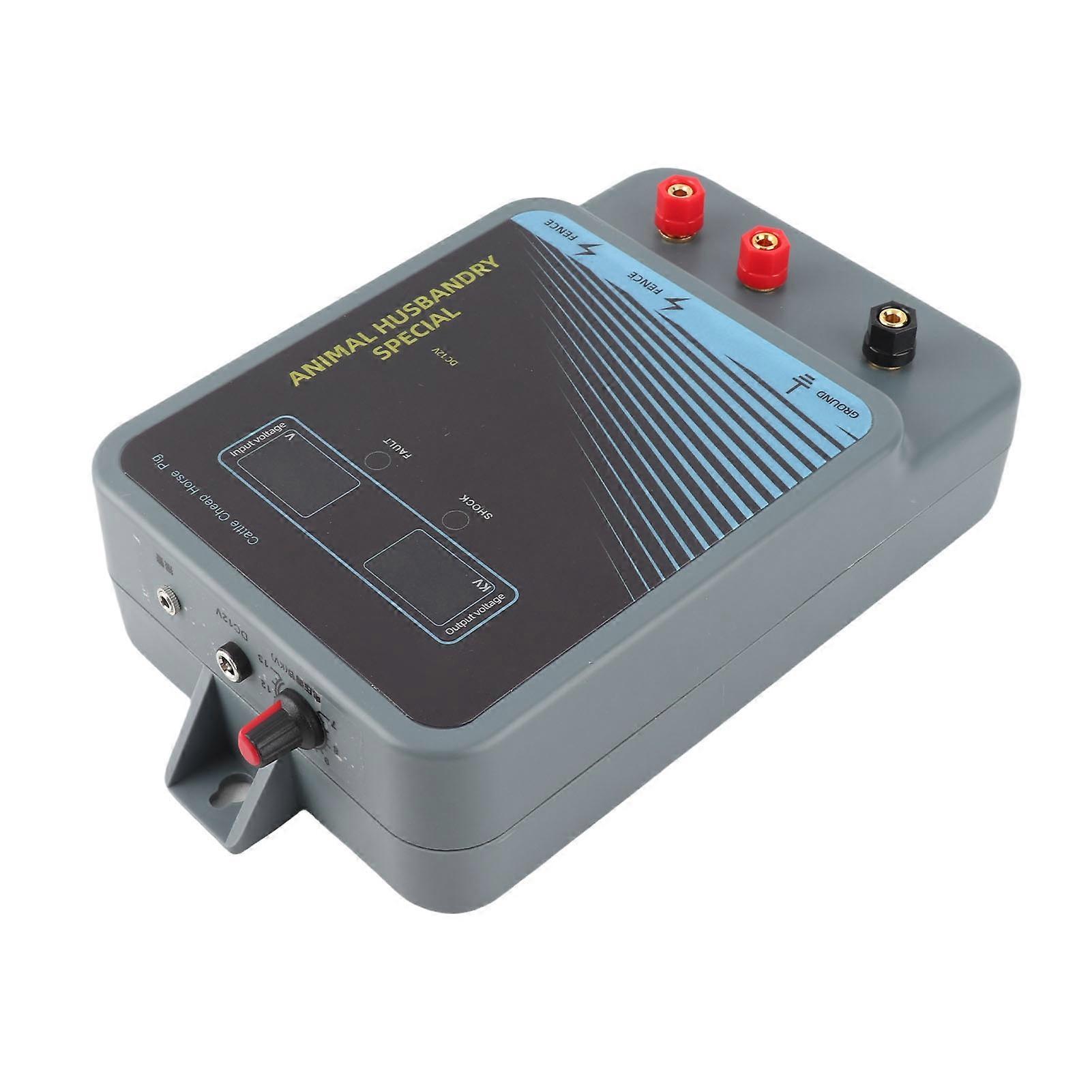 40km Electric Fence Charger with Alarm High Voltage Pulse Poultry Controller Fence Charger for Preventing Invasion of Wild Animals