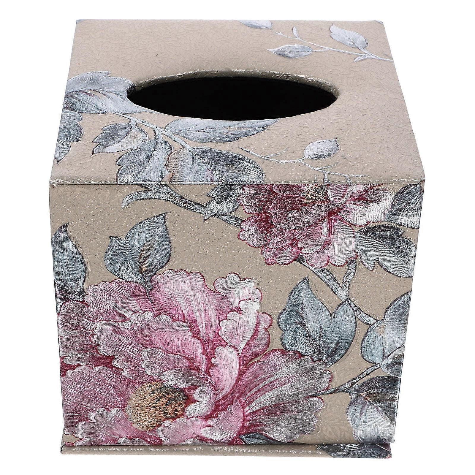 キューブティッシュボックスリビングルーム用ティッシュ収納ボックスマルチカラー13.00X13.00X13.00CM 1個