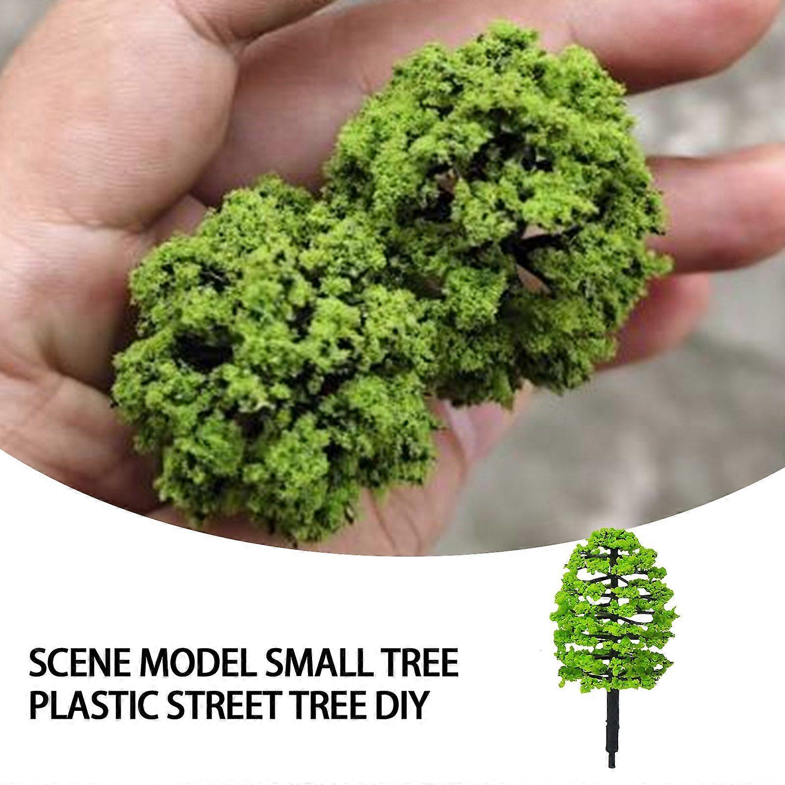 20pcs Model Trees Train Railroad Diorama Wargame Park Scenery HO Scale 70mm