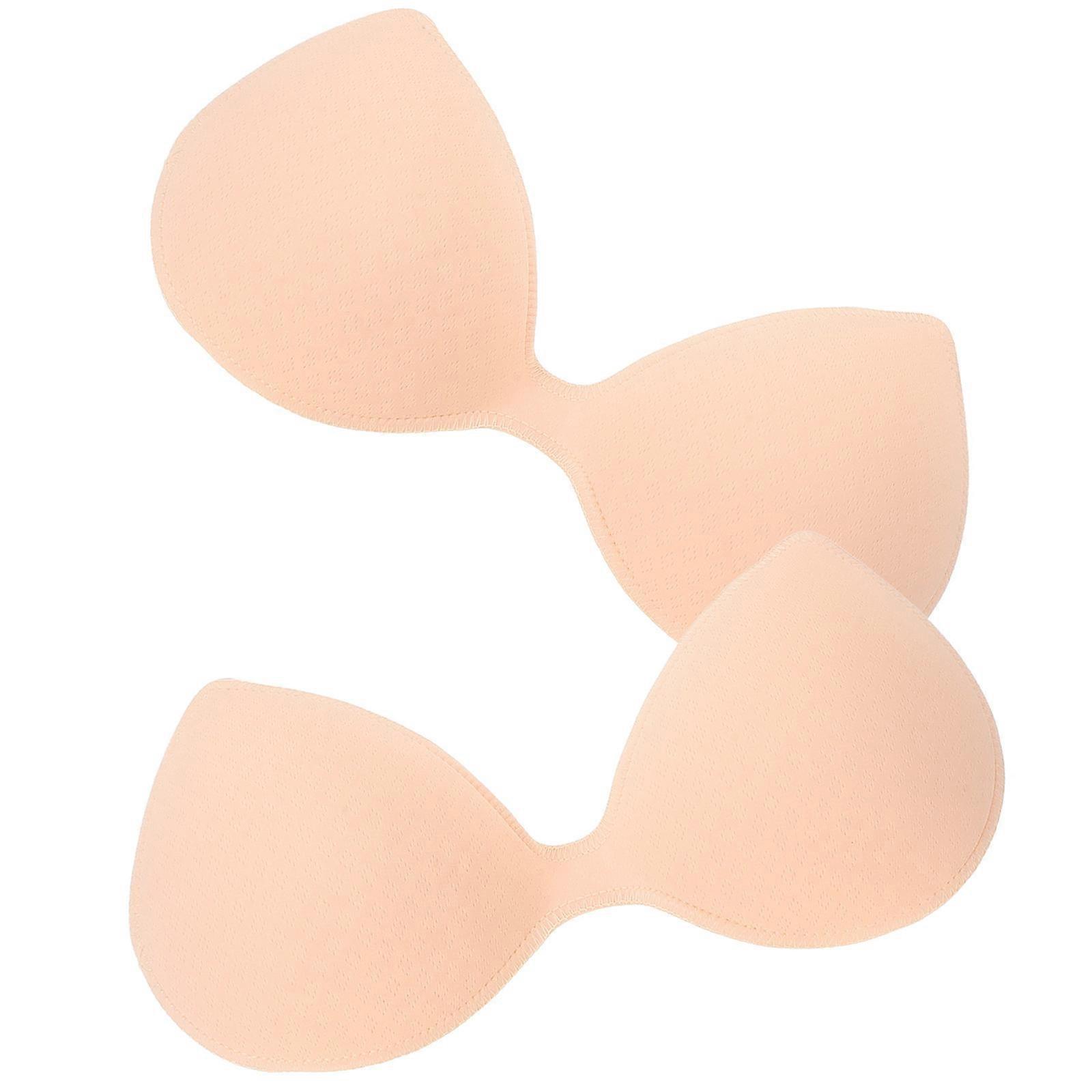 Bras Cups Inserts Reusable Prevent Embarrassing Situations Attach Inside Bra Curved 10.2×4.9×0.8in 2Pack