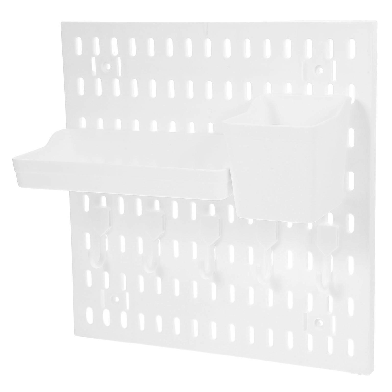 Peg Boards Walls Pegboard Rack Organization System For Entryway And Office 30.50X29.50X1.20Cm 1Set
