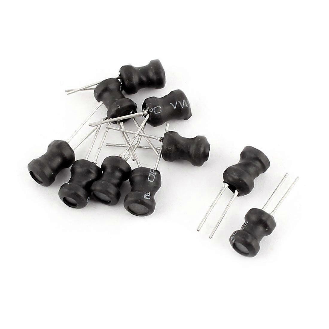 10pcs 47MH Inductor 6mm x 8mm Shielded 2P Radial Leaded DIP Inductors Electrical Component