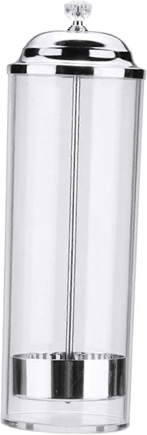 Ancien porte-distributeur de paille en verre vintage