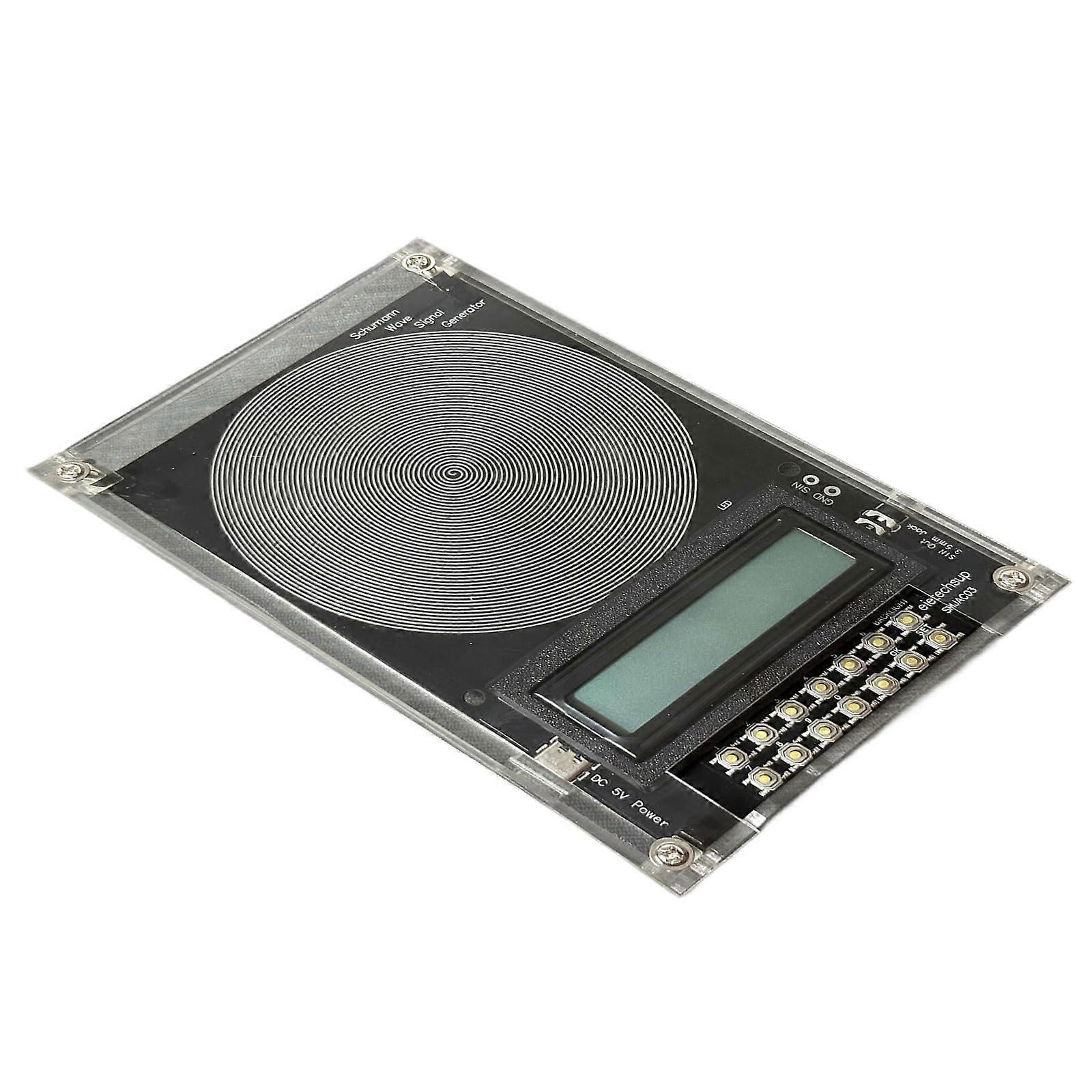 Clear sine wave generator, 7.83 Hz, with programmable frequency adjustment and TypeC port, DC 5 V (DC 4–15 V).