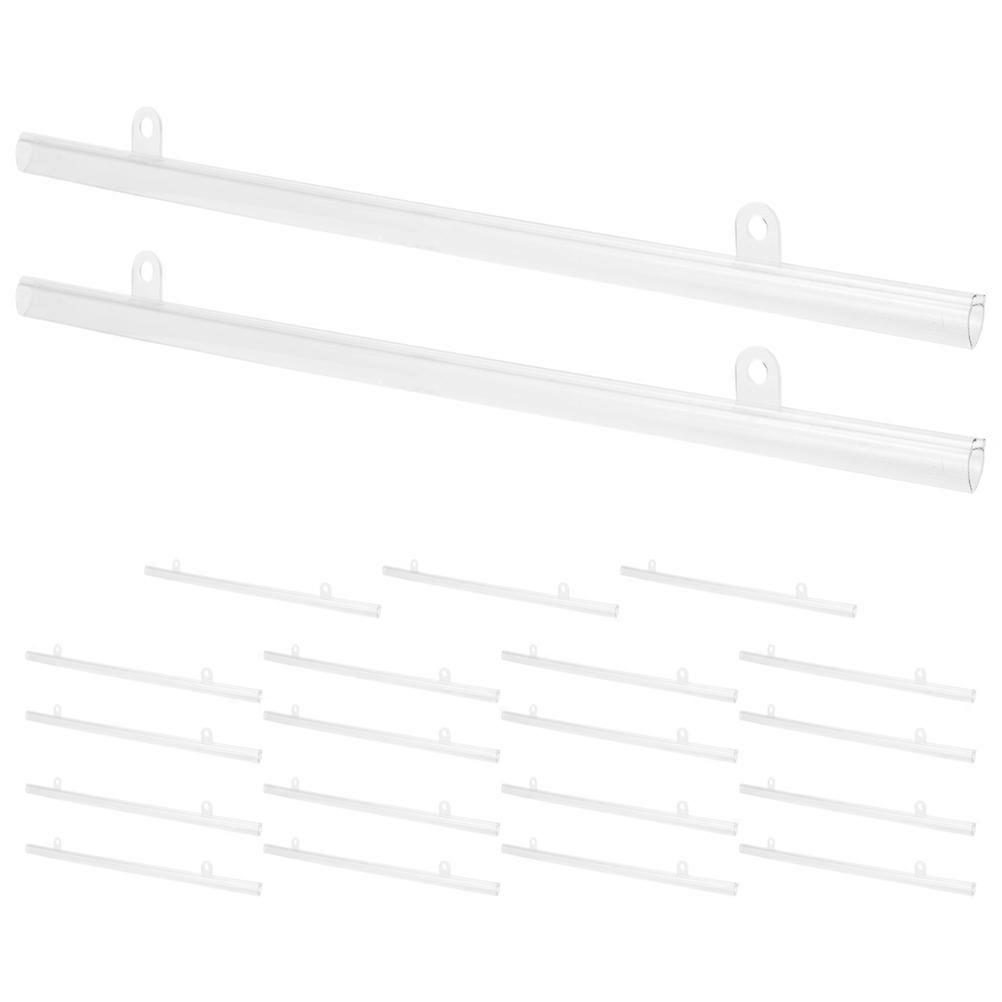 Pvc Poster Rail Hanger Easy Hanging For Business Owners In Supermarket And Mall 40cm 20Set