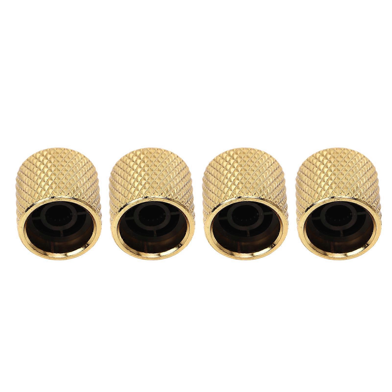 4Pcs Potentiometer Knopf Breite Kompatibilität Stark Zart E-Gitarre Regler Regler Gold