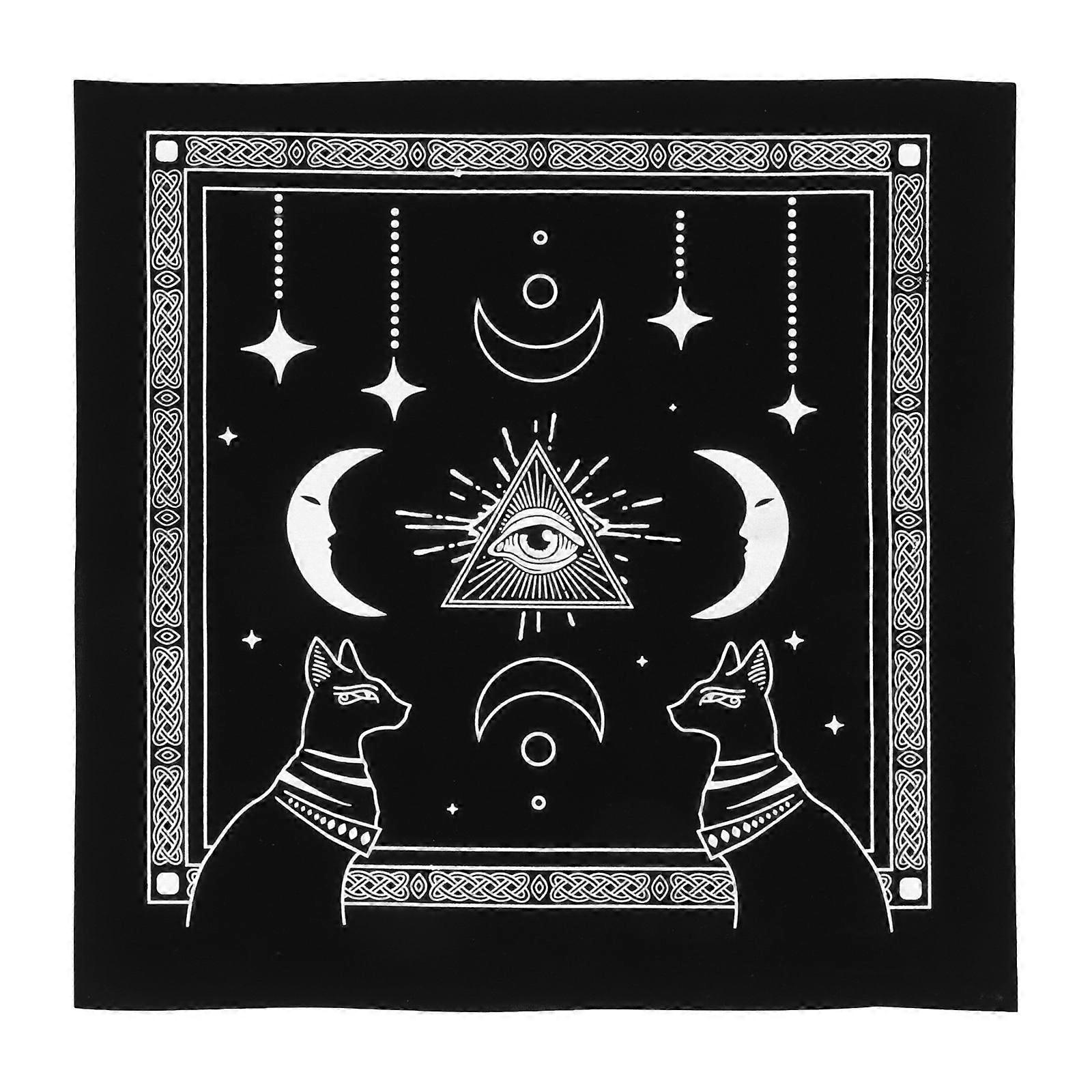 Decorative Tarot Tablecloth Multi-Colored 49x49cm For Psychotherapists 1Set