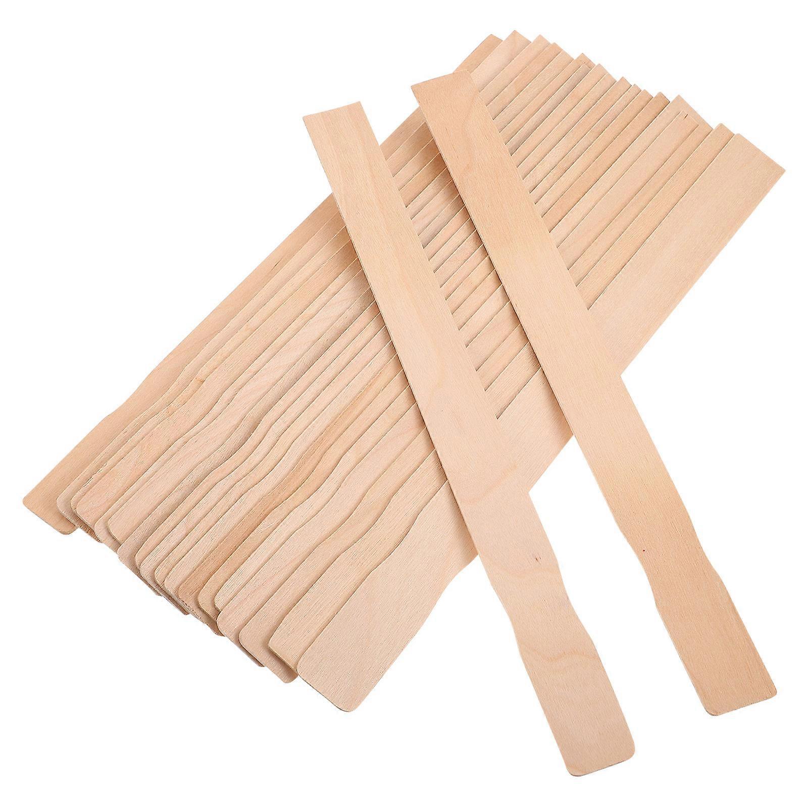 Paint Mixing Stick for Stirring Made of Synthetic Material Light Brown 20 Pieces