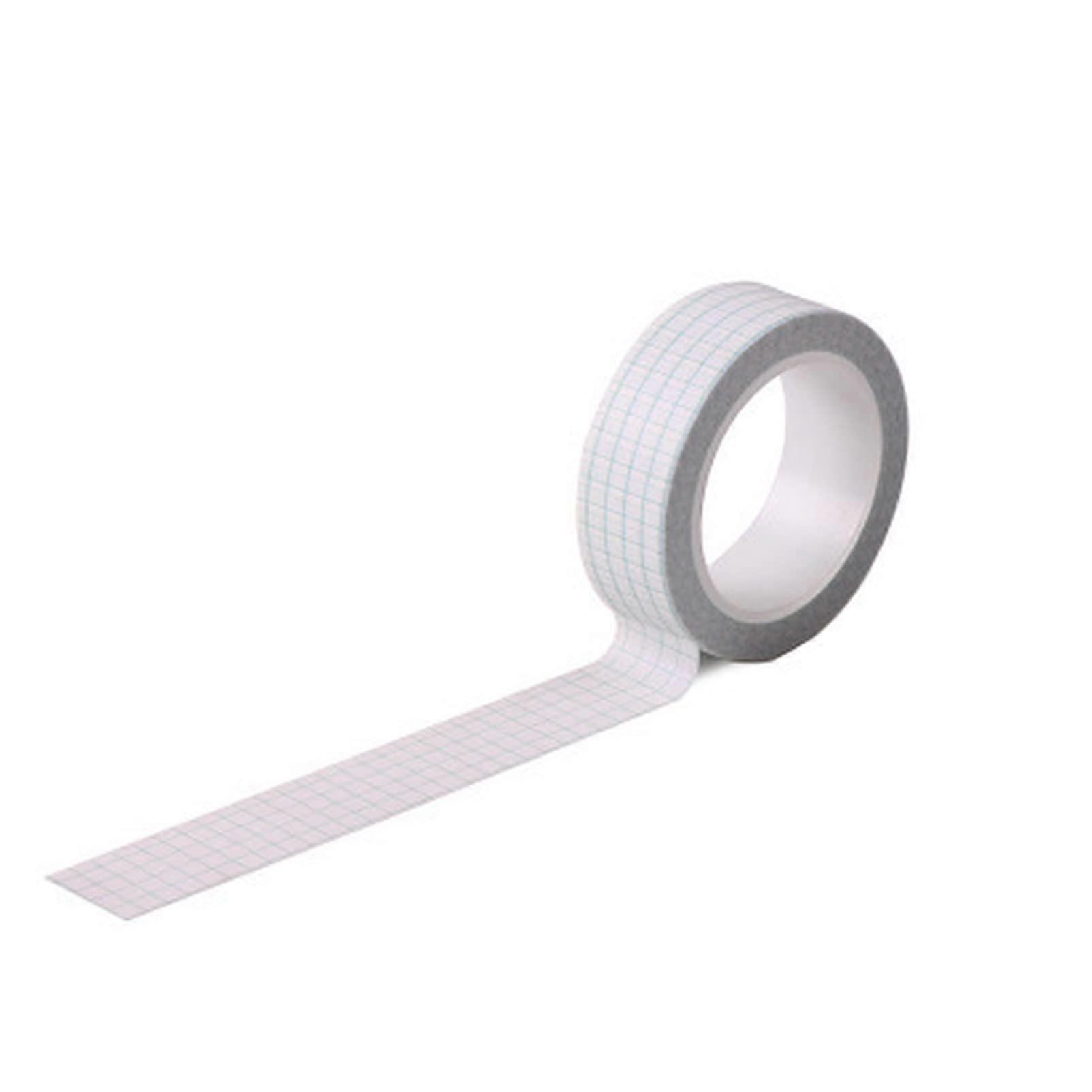 Doublesided tape 10 meters white black grid washbasin, diary DIY. Scrapbook masking decorative ribbon mesh tape (FG12).