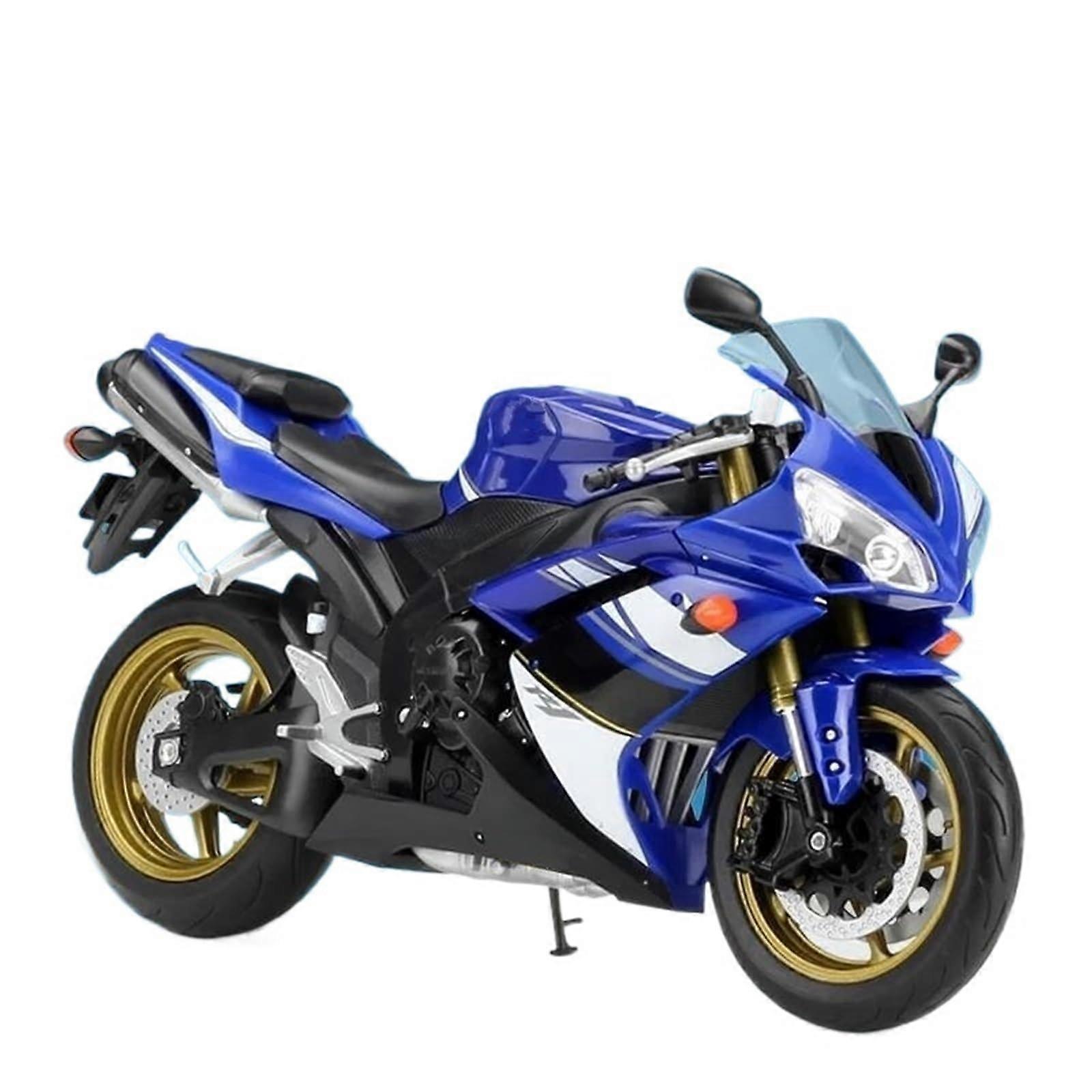 1:10 For YZFR1 Alloy Die Cast Racing Motorcycle Model Blue